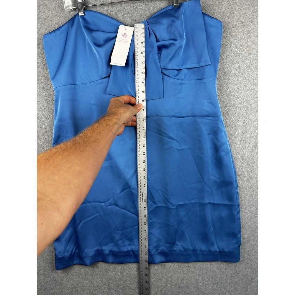 Lilly Pulitzer Dress Womens 16 Carlynn Strapless Satin Morelle Bow Party NWT - Picture 4 of 9